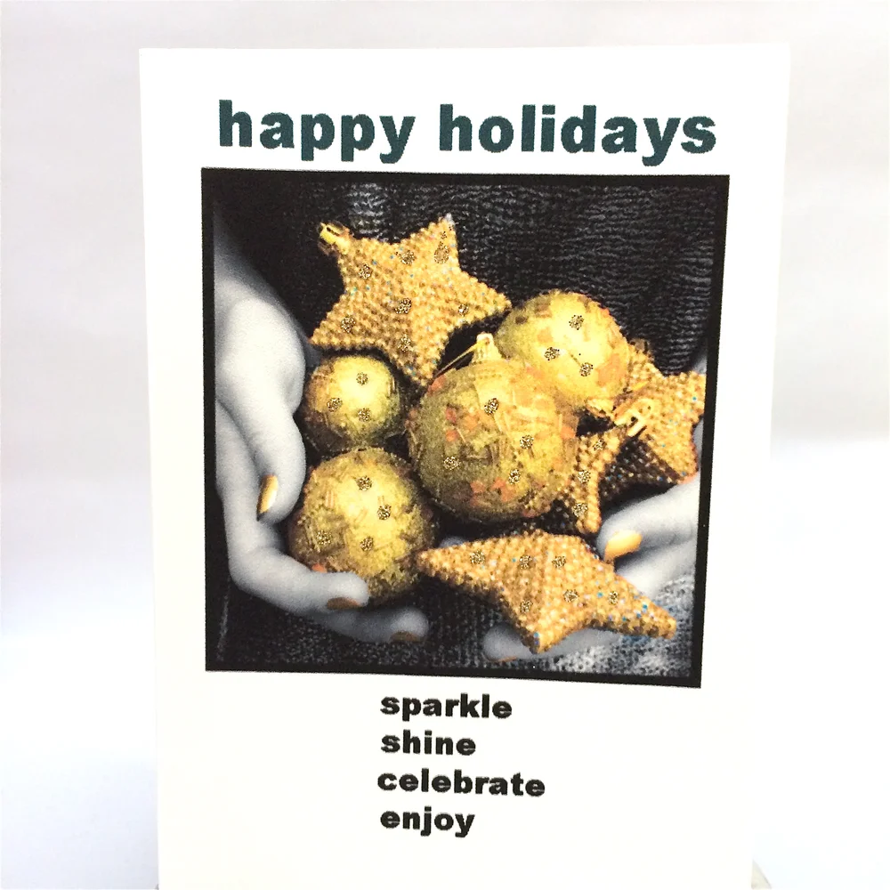 Happy holidays - sparkle, shine, celebrate, enjoy #X-45
